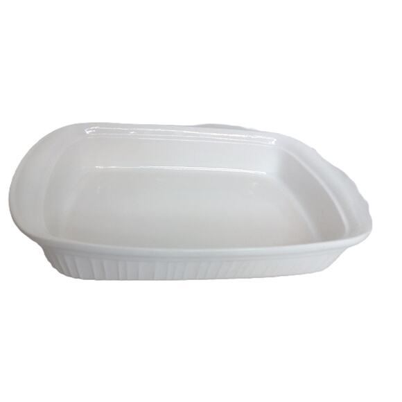 CorningWare French White Stoneware 9 X 13 Lasagna Casserole Baking Dish Roaster - Picture 1 of 8